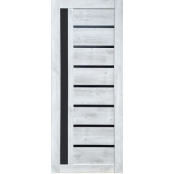 Arcadia Дуб серый, с черным стеклом