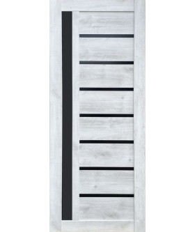 Arcadia Дуб серый, с черным стеклом