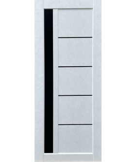 Grand Бетон белый, с черным стеклом