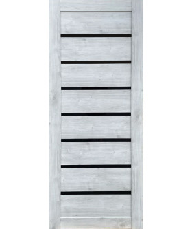 Lira Дуб серый, с черным стеклом