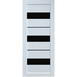 Secret Белый мат, с черным стеклом