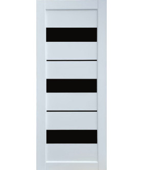 Secret Белый мат, с черным стеклом