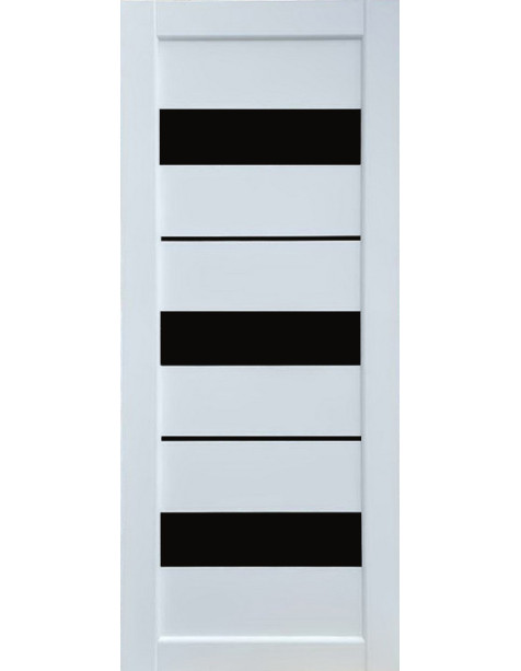 Secret Белый мат, с черным стеклом