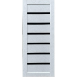 Bristol Бетон белый, с черным стеклом