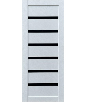 Bristol Бетон белый, с черным стеклом