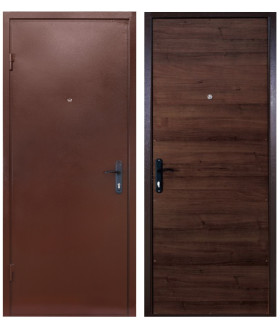 Медведь М-3 шагрень RAL 8019/ ДСП Орех темный Медведь М-3 шагрень RAL 8019/ ДСП Орех темный