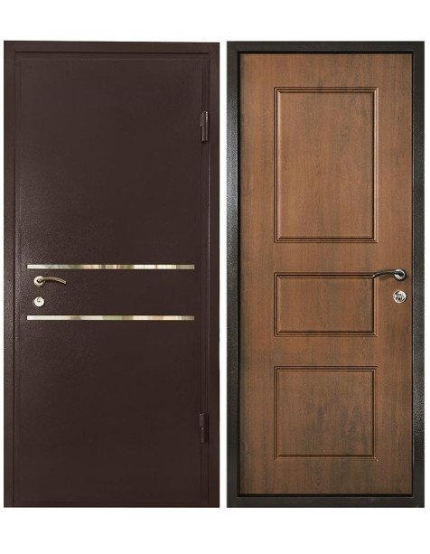 Медведь STREET (Стрит) Шагрень  Ral 8019 + молдинг /дуб темный